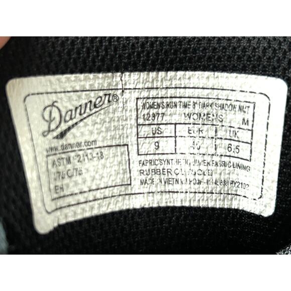 Danner Run Time Dark Shadow Sneaker Composite Toe Gray Women's Size - Picture 11 of 13